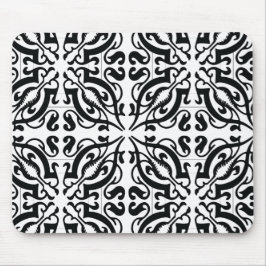 Alfombrilla De Ratón DAMASK - Blanco y negro