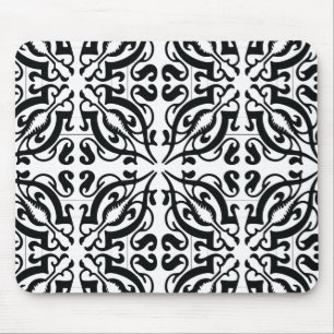 Alfombrilla De Ratón DAMASK - Blanco y negro