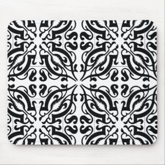 Alfombrilla De Ratón DAMASK - Blanco y negro
