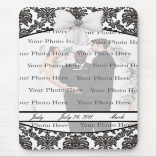 Alfombrilla De Ratón Damask Elegance Boda Mouse Pad