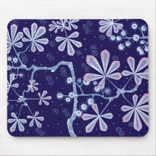 Alfombrilla De Ratón Damask Frost Flower Mousepad