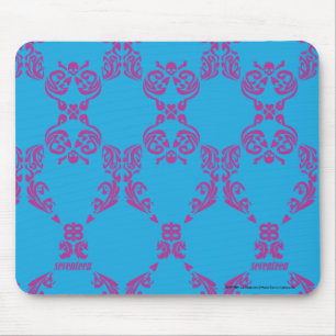 Alfombrilla De Ratón Damask Purple-Aqua