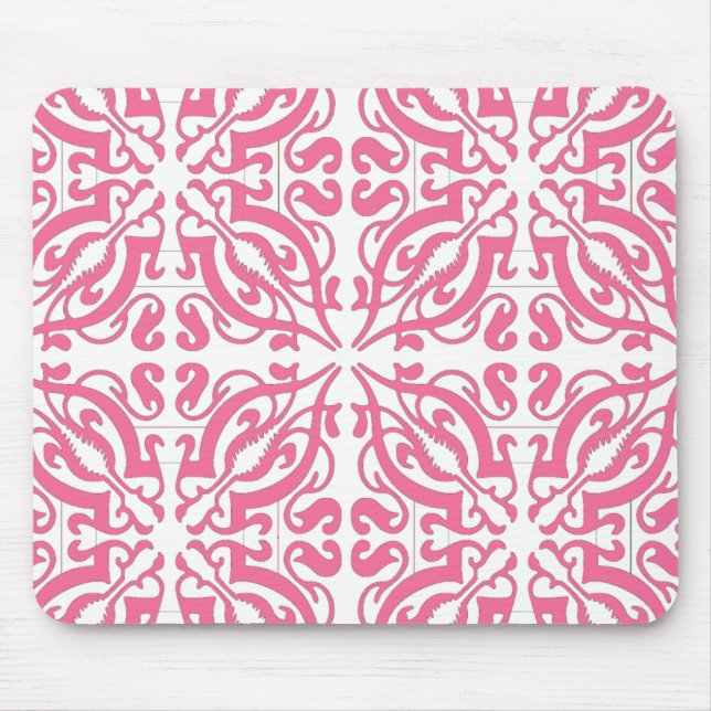 Alfombrilla De Ratón DAMASK - Rosa (Frente)