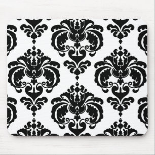 Alfombrilla De Ratón Damero negro y blanco Chic elegante moderno patrón