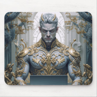 Alfombrilla De Ratón Dämonischer Krieger am Laptop Fantasy