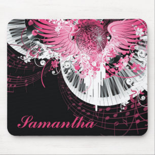 Alfombrilla De Ratón Dance Music Disco Ball Piano Mousepad personalizad