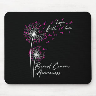 Alfombrilla De Ratón Dandelion Faith Hope Love Mama Cancer Awareness