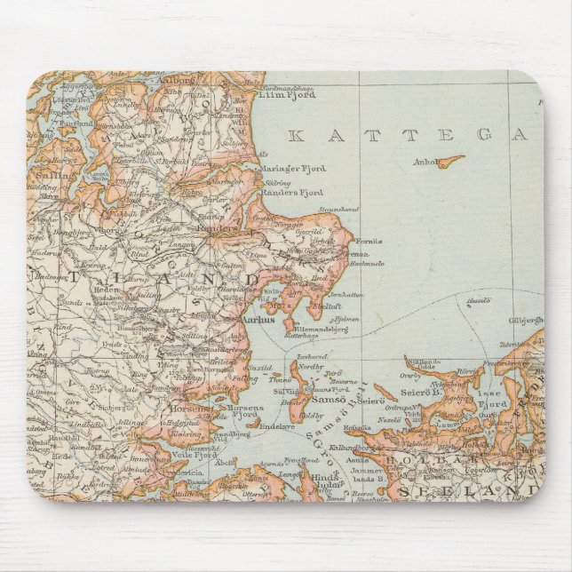 Alfombrilla De Ratón Danemark - Mapa de Dinamarca (Frente)