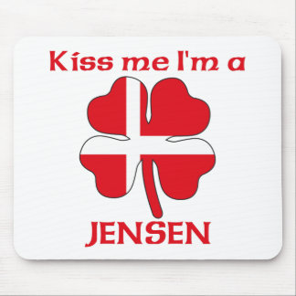 Alfombrilla De Ratón Daneses personalizada me besan que soy Jensen