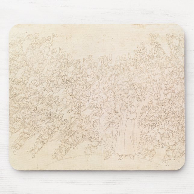 Alfombrilla De Ratón Dante y Beatriz, del ` de Dante divino (Frente)