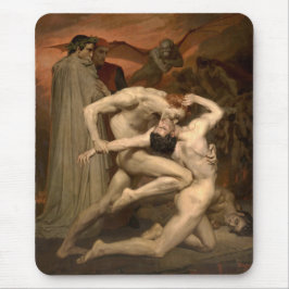 Alfombrilla De Ratón Dante y Virgil en el Infierno (por Bouguereau)