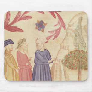 Alfombrilla De Ratón Dante y Virgil en el paraíso terrestre