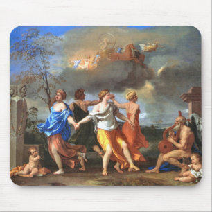 Alfombrilla De Ratón Danza a la música del tiempo (por Nicholas Poussin