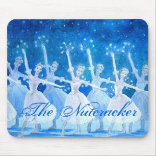 Alfombrilla De Ratón Danza de los copos de nieve Mousepad