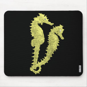 Alfombrilla De Ratón Danza de los Seahorses (amarillo)