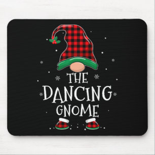 Alfombrilla De Ratón Danzando Gnome Xmas Familia Coincidiendo Navidades