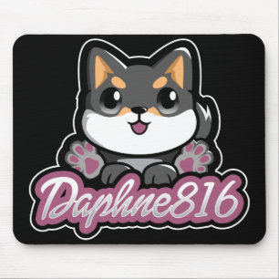 Alfombrilla De Ratón Daphne 816 Mousepad - negro