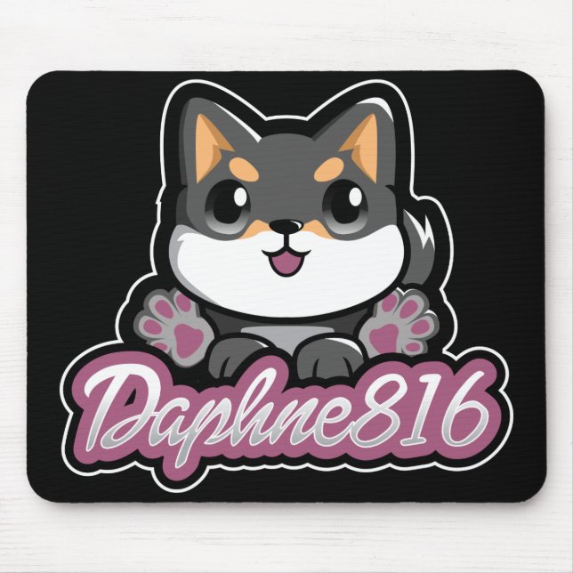Alfombrilla De Ratón Daphne 816 Mousepad - negro (Frente)