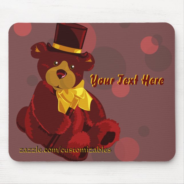 Alfombrilla De Ratón Dapper Bear Mousepad (Frente)