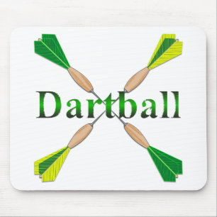 Alfombrilla De Ratón Dardos verdes y dorados