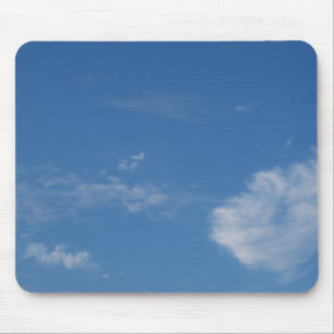 Alfombrilla De Ratón dark blue sky white clouds