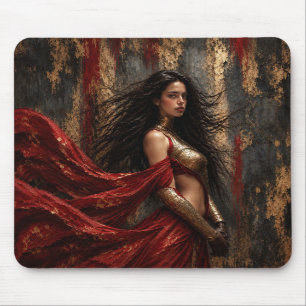 Alfombrilla De Ratón Dark Fantasy Warrior Woman