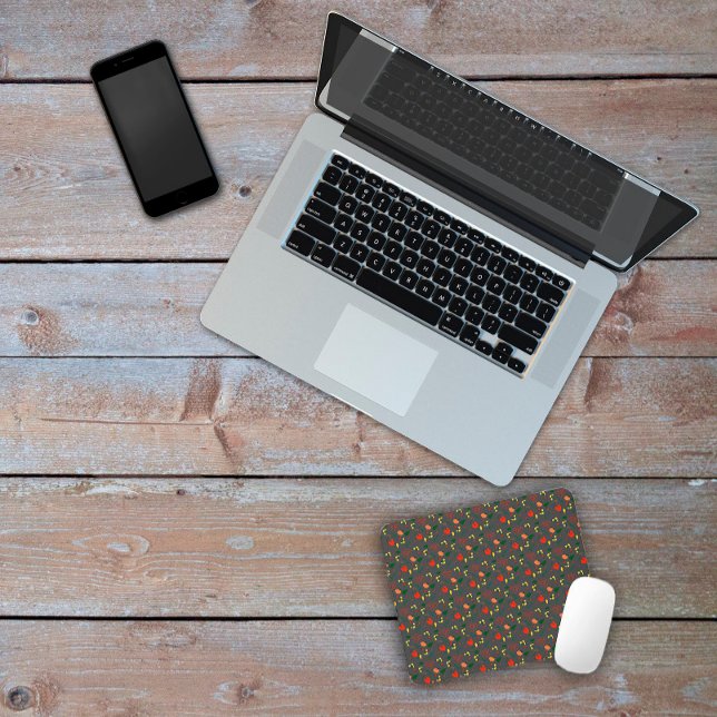 Alfombrilla De Ratón Dark grey pattern floral wildflowers mouse pad (Subido por el creador)