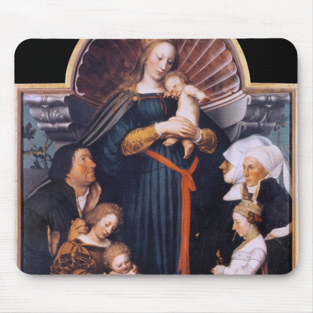 Alfombrilla De Ratón Darmstadt Madonna, Holbein, el joven (Frente)