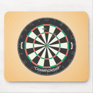 Alfombrilla De Ratón Dartboard y dardos: modelo 3D: Mousepad