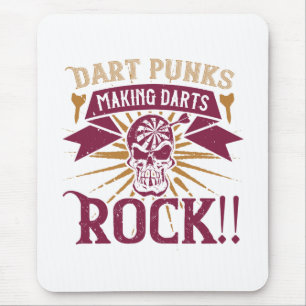 Alfombrilla De Ratón Darts - Punks Dart que hacen rocas a los dardos!