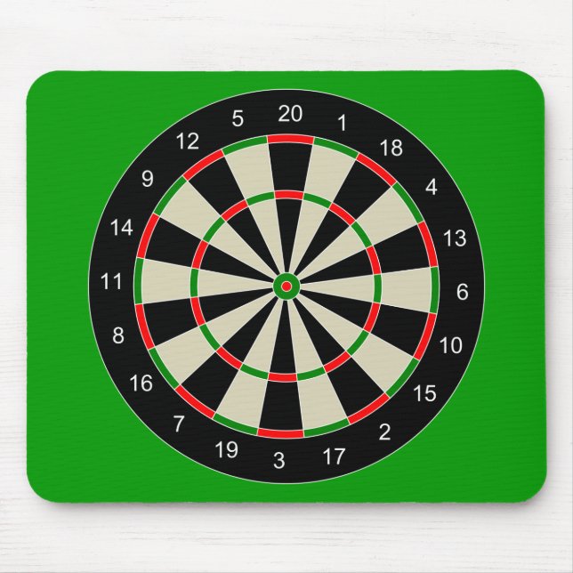 Alfombrilla De Ratón darttarget_Vector_Clipart DARTS DARTBOARD TARGET (Frente)