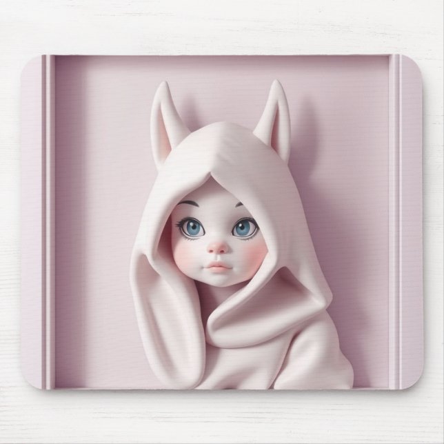 Alfombrilla De Ratón „Das Mädchen im Zaubermantel“ (Frente)