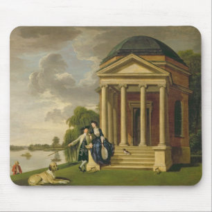 Alfombrilla De Ratón David Garrick (1717-79) y su esposa por su templo