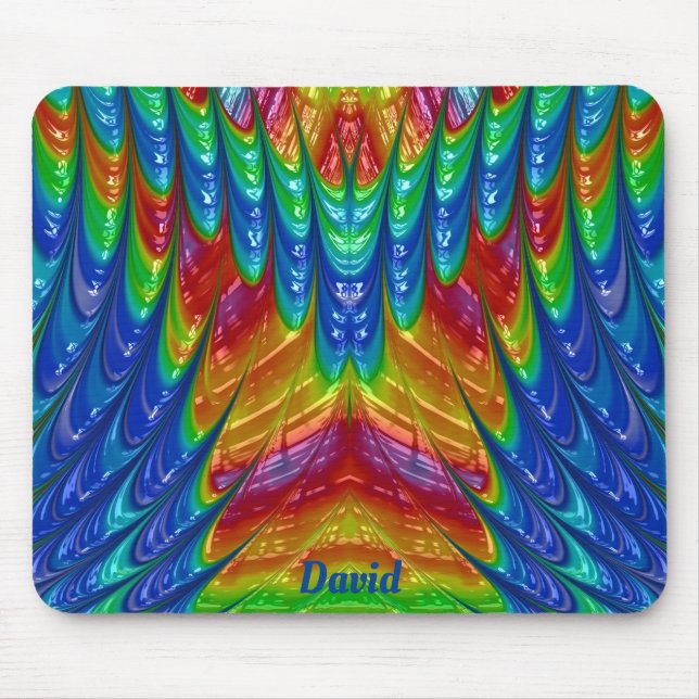 Alfombrilla De Ratón DAVID ~ Patrón 3D Bonito ~ Personalizado ~ (Frente)