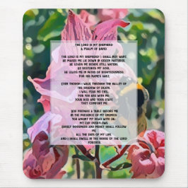 Alfombrilla De Ratón David Psalm 23 biblical quote