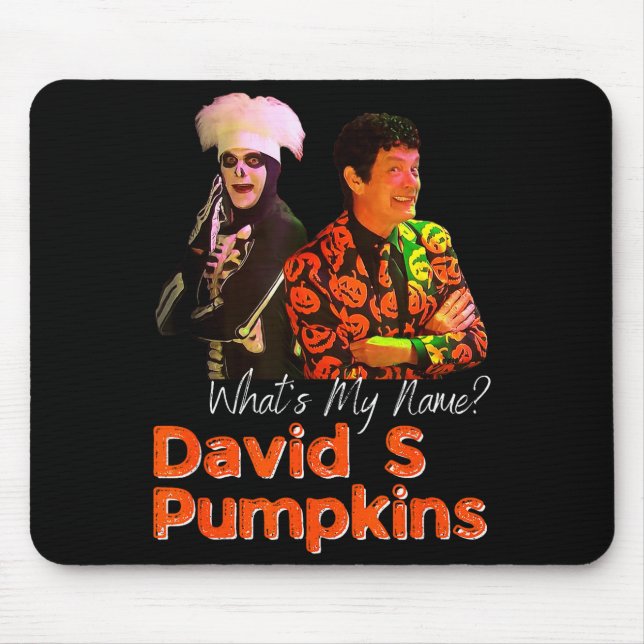Alfombrilla De Ratón David S Pumpkins Skeleton Funny Skit Men Clothing  (Frente)