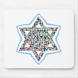 Alfombrilla De Ratón David Star hecho con piedras angulares