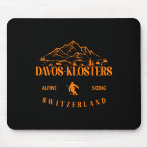 Alfombrilla De Ratón Davos Klosters Ski Resort Swiss Alps Skize Switze
