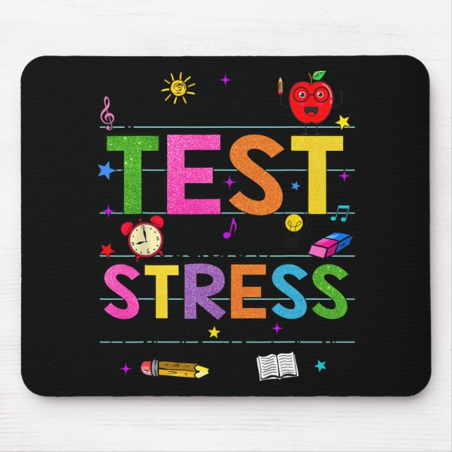 Alfombrilla De Ratón Day Rock The Test Teacher Funny Testing Day Studen (Frente)