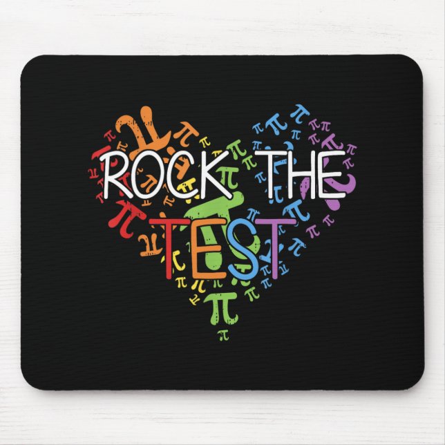 Alfombrilla De Ratón Day Rock The Test Teacher Testing Day Rainbow Teac (Frente)
