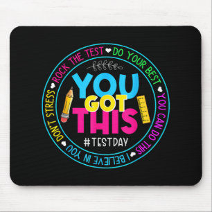 Alfombrilla De Ratón Day Rock The Test Teacher Testing Day You Got This