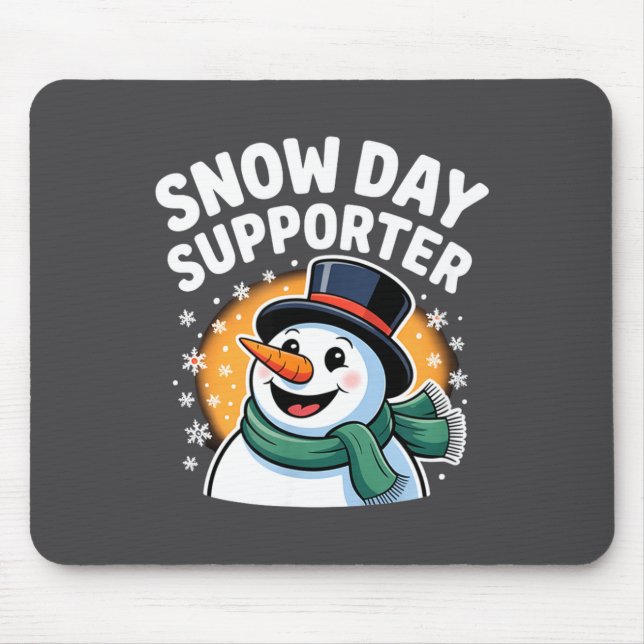 Alfombrilla De Ratón Day Snow Supporter Shirt (Frente)