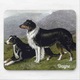 Alfombrilla De Ratón DAYNE ~ Perros Ovejeros Pintura 1881 ~ C B Barber 