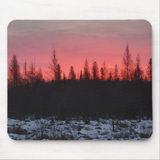 Alfombrilla de ratón de amanecer de invierno tardí