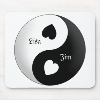 Alfombrilla de ratón de amor Yin Yang personalizad