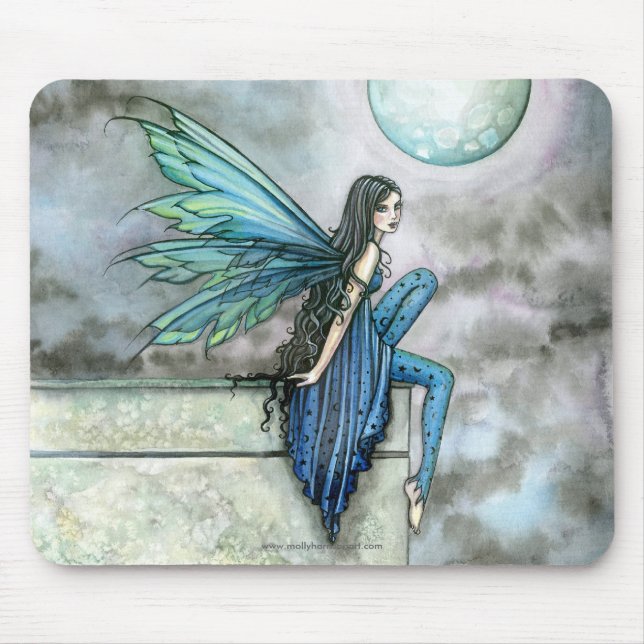 Alfombrilla de ratón de arte de hada azul celestia (Frente)