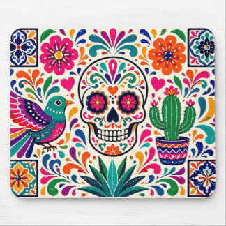 Alfombrilla de ratón de arte popular mexicano colo