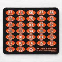 Alfombrilla de ratón de Artesia Bulldogs Football 