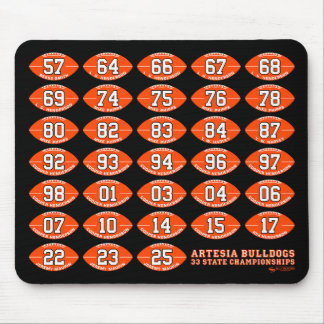 Alfombrilla de ratón de Artesia Bulldogs Football 