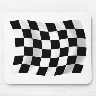 Alfombrilla de ratón de bandera de cuadros de carr